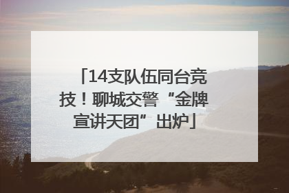 14支队伍同台竞技！聊城交警“金牌宣讲天团”出炉